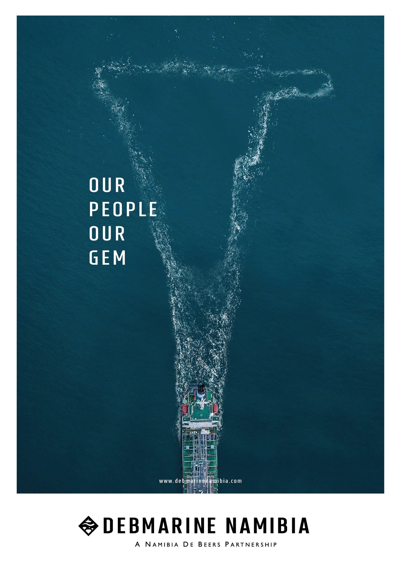 Debmarine Namibia campaign poster and corporate communication design by BrandsByAura