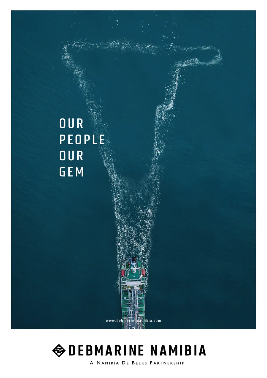 Debmarine Namibia campaign poster and corporate communication design by BrandsByAura