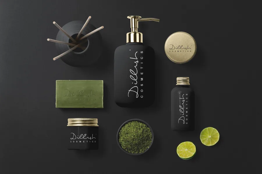 Dillish Cosmetics premium skincare packaging and product identity by BrandsByAura