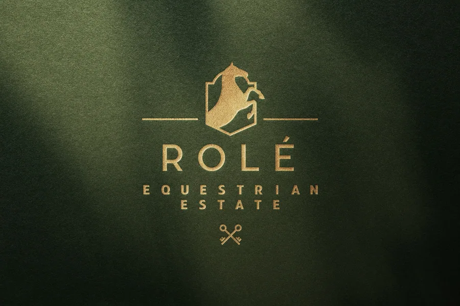 Role Equestrian Estate luxury logo design by BrandsByAura Namibia